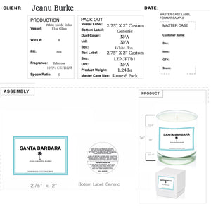 Jeani Burke - Santa Barbara 8oz Candles